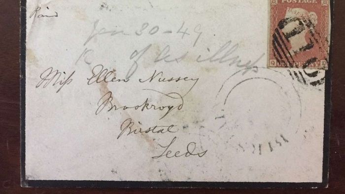 Rare envelopes addressed by Charlotte Bronte up for auction 